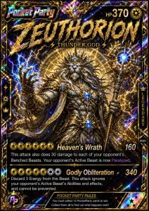 Zeuthorion, rare PocketParty collector card