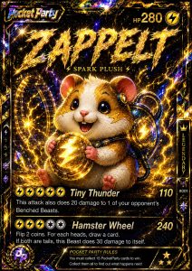 Zappelt, rare PocketParty collector card
