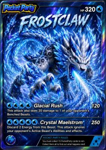 Frostclaw, regular PocketParty collector card