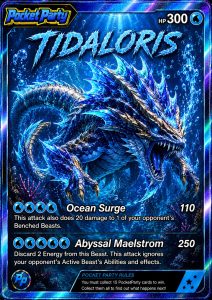 Tidaloris, regular PocketParty collector card
