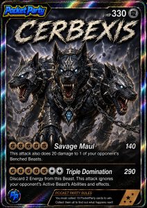Cerbexis, regular PocketParty collector card