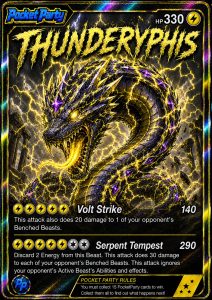 Thunderyphis, regular PocketParty collector card