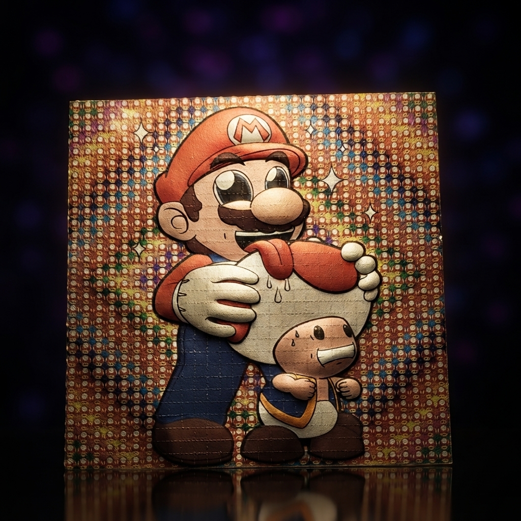 LSD Tab Toad Mushroom