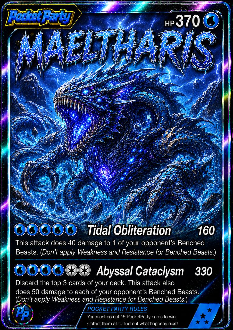 Terraxxon, regular PocketParty collector card